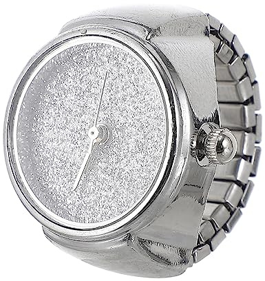 ibasenice Ringuhr Mit Quarzwerk Elastischem Armband Für Verschiedene Fingergrößen Stilvolles Design Für Zwanglose Anlässe Und Partys Leicht Kombinierbar