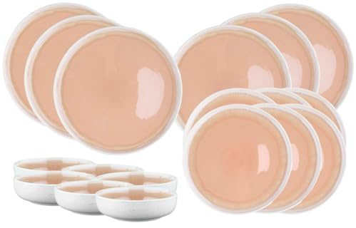 Service Les Essentiels OXYGEN - 18 pièces - Rose poudre