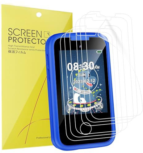 Lamshaw Compatible for Luoba, ASIUR, Nikuku, Joyjam, Vimorg PH05 2.8 Touchscreen Kids Smart Phone Screen Protector, 6 Pack Full Coverage TPU Clear Film