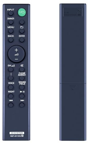 Télécommande RMT-AH102U pour barre de son Sony Système AV Audio Home Cinéma HT-XT100 RMTAH102U SACT390 149293311 HTCT390 SA-WRT3 SS-RT3 HT-RT3
