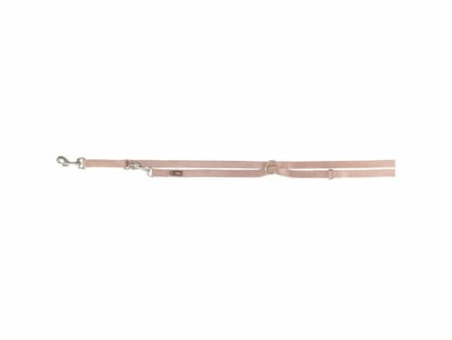 TRIXIE Premium V-Leine, M–L: 2,00 m/20 mm, Blush