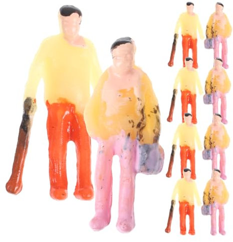 KONTONTY 200piezas Figuras De De Pintadas Multicolores Escala Estilos Aleatorios para Modelismo y Maquetas De Trenes