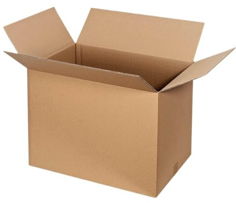 Faltkartons Wellpappe 1-wellig braun 385 x 285 x 180 mm FEFCO 0201, 25 Stück