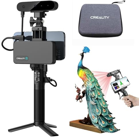 Creality Offizieller CR Scan Ferret Pro 3D Scanner für 3D Druck, Upgrade Handscanner mit drahtlosem Scannen, Anti Shake Tracking, schneller Vollfarbscan, 0,1mm Genauigkeit für iOS/Android PC/Win/macOS