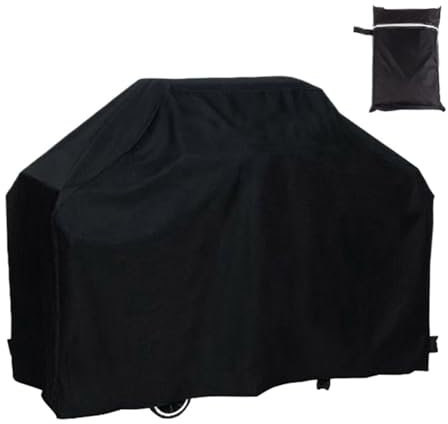 CHUDOU BBQ Cover,Grill Barbecue Cover 4 Sizes Black Waterproof BBQ Cover Grill Cover Rain BBQ Accessories Gas Charcoal Electric Barbeque Grill(58x77cm)(170x117x61cm)
