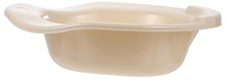 GRIRIW Sitzbad Basin für Bequeme Toilettensitzbadewanne für Wochenbettpflege und Ältere Menschen Faltbares Ergonomisches Design Beige