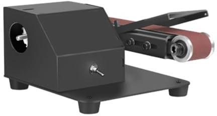 Lijadora de Banda Mini Horizontal y Vertical de 250 W, microlijadora de Banda doméstica con regulación de 7 velocidades, Ideal para Metal.