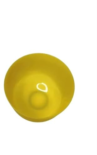 Klangskål i kristall 432 hz/440 hz, 8 tum inställd E Note gul kristall sjungande skål (432 hz E)
