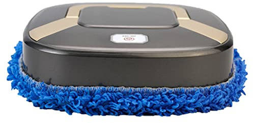Agatige Robot Mop, Abs con batería de Litio incorporada, trapeador húmedo y seco, Robot Carga, Barrido automático inalámbrico, trapeador para Pelo de Animales, alfombras, Pisos Duros (Gris Plata)
