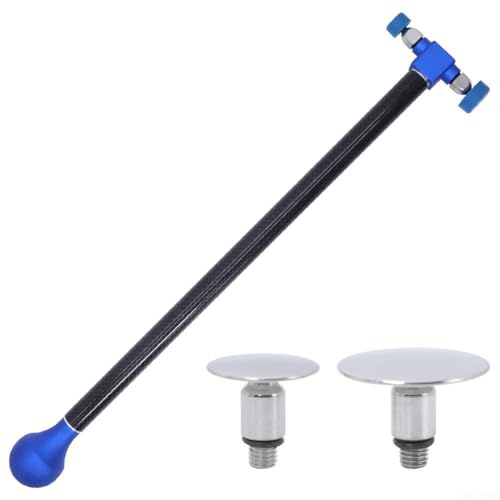 Yhenlovtt Martello per riparazione ammaccature auto in fibra di carbonio con 2 teste di ricambio, sistema di rilascio a tripla tensione per pannello carrozzeria automobilistico, foglio M (blu)