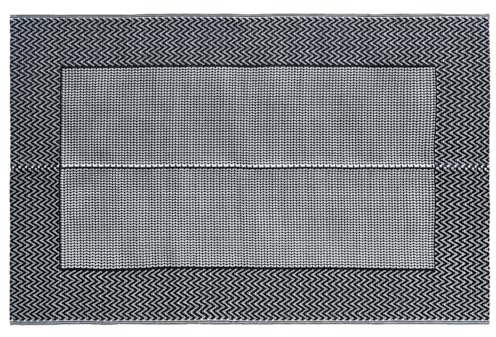 Gecheer Tappeto da Esterni, Tappeto Grigio 120x180 cm in PP, Tappeto Resistente per Giardino Terrazza