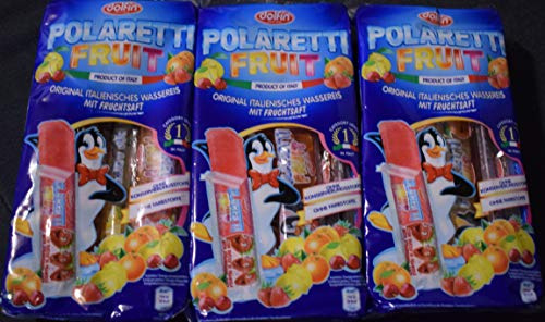 3x Polaretti Fruit Ice Eis cream Lollies mit Fruchtsaft zum Einfriere 10x 40ml