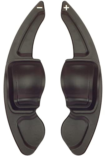 Overdrive-Racing Schaltwippen Verlängerung Kompatibel mit VW Golf 5 Golf 6 EOS Jetta 5 Passat Polo 6r Scirocco 3 Alu Schwarz Eloxiert Typ-A