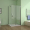 Cabine de douche 80x70x195cm verre anticalcaire avec une barre de fixation de 45cm