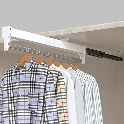 Ausziehbare Kleiderstange zum Herausziehen der Kleiderbügel Verstellbarer Kleiderschrank Kleiderstange -500mm