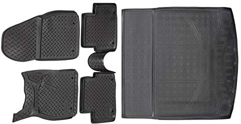J&J AUTOMOTIVE | Allwetter TPE Gummimatten + Kofferraumwanne Set Für Insignia Kombi 2009-2016, Antirutsch, Passgenau, Rand 2-4cm, Schwarz