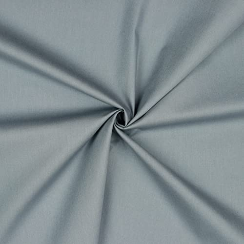 VmG-Store Baumwollstoff Uni 100% Baumwolle Oeko-Tex Meterware ab 50cm über 70 Farben zur Auswahl (059 Felsgrau, 200 x 148cm)