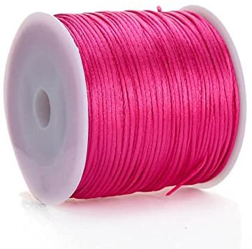 50 M/Rolle, 1 Mm, Baumwollkarte, Mehrfarbig, Knotenschnur, Nylonseil Für Schmuckherstellung, Zubehör, Diy, Geflochtenes Armband