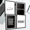 VON STEINEICH® Set di Immagini Motivazionali Moderne [Bianco e Nero] - Formato DIN A4 per Ufficio e Casa - Poster con Scritte per Hustlers Mindset - Set di 4