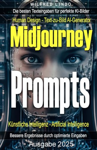 Midjourney-Prompts – die besten Texteingaben für perfekte KI-Bilder: Human Design – Bessere Ergebnisse mit dem Text-zu-Bild AI-Generator. Künstliche Intelligenz – Artificial Intelligence