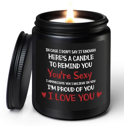 Coldbling Anniversary Valentines Gifts for Her - Sandalwood Scented Candle Birthday Christmas Wedding Romantic I Love You Gifts Presents for Him Her Girlfriend Boyfriend Wife Husband Women Men