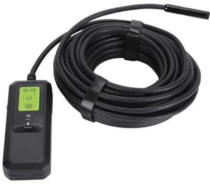 Doppelobjektiv Endoskopkamera mit Licht, Drahtlose WiFi Fernbedienungs Inspektionskamera, IP67 wasserdichte Kanalkamera für die Rohrinspektion (10 m / 32,8 Fuß)