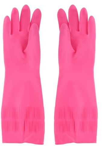 ABOOFAN Geschirrspül-Reinigungshandschuhe Wasserdicht Wiederverwendbare Gummihandschuhe Mit Rutschfestem Griff Für Küche Haushalt Gartenarbeit 15.00X4.13X0.08In
