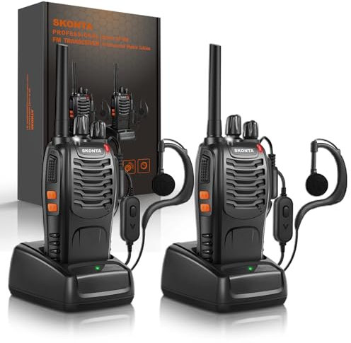 Walkie Talkies Pack of 2, Walkie Talkies for Adults with Rechargeable Batteries, for Camping Hiking Travel Work Communication