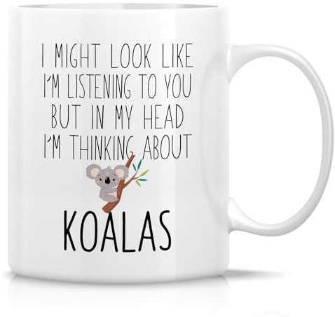 Tazas De Café Amante De Los Koalas Lindo Koala Tazas De Té Moderna Decorativas Tazza Di Latte, Para Hogar, Cumpleaños, Bebidas Calientes, 330ml