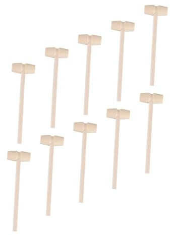 MAJORMENCH 20pcs Mini Wooden Mallets Hammer for Safe Material Educational Pounding for Boys and Playtime