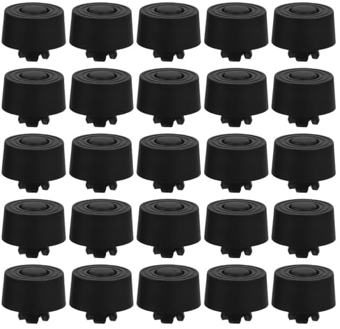CHICAMPERA 25 Stück Teiliges PC gehäuse fußset Push in Anti rutsch Vibrationsdämpfende Gummipads Stoßabsorbierende Chassis stützfüße für Stabile Montage und Geräuschreduzierung