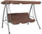 vidaXL Hollywoodschaukel 2 Sitzer Gartenschaukel Gartenmöbel Schaukel Dach
