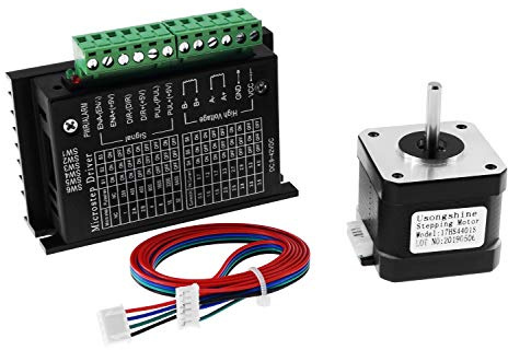 Twotrees Nema 17 Schrittmotor + Schrittmotortreiber TB6600 | 4A 9-42V Nema 17/23 CNC-Controller Einachsiger Hybrid - Verbesserte Version
