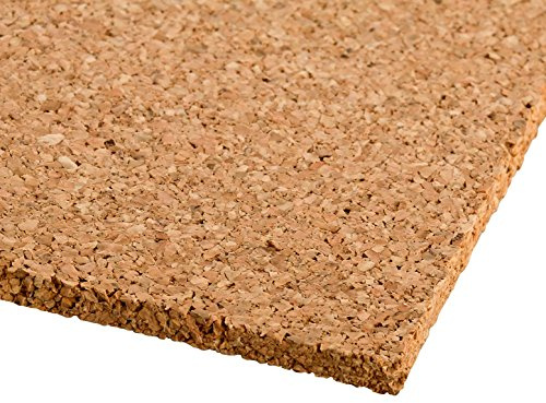 Korkplatte selbstklebend 900 x 600 mm – 5 mm stark – Korkplatte mit ORAFOL Klebefolie – Presskork für Pinnwand, Wandverkleidung, Modellbau, Schalldämmung und Dekoration