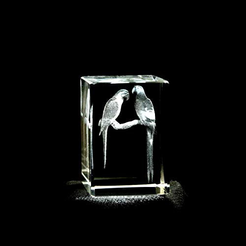ERN Kristallglas Figur - Aras - 3D Laser Glas Skulptur | 45 x 30 x 30mm | Deko & Geschenkidee
