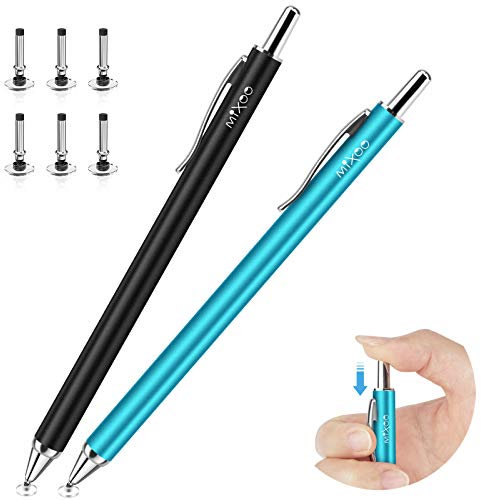 Mixoo Stylus Pens for Touch Screens, Upgrade Press Capacitive Universal Stylus Pens Pencil with 3 Disc Tips compatible with iPads, Tablets, iPhones, Smartphones, Samsung Galaxy Note/Tab