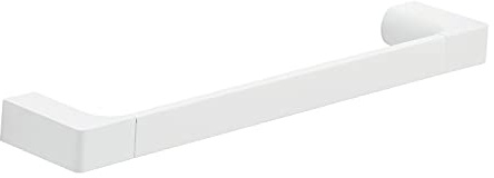 GEDY G-Kuala Lumpur - Toallero de 35 cm, Color Blanco, componentes Fabricados en Cromall, latón y Cristal, Medidas 2,5 x 35 x 6,6 cm y Peso 0,506 kg, diseño R&S Gedy