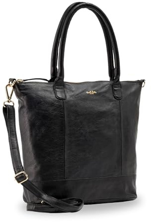Gusti Leder Shopper Damen Mia – Ledertasche mit Reißverschlussfach, abnehmbarem Trageriemen & 15 Zoll Laptopfach - Ideal für Alltag & Büro