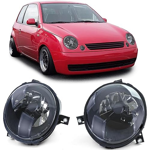 Klarglas Scheinwerfer Set Schwarz Smoke passt für VW Lupo 6X 1998-2005
