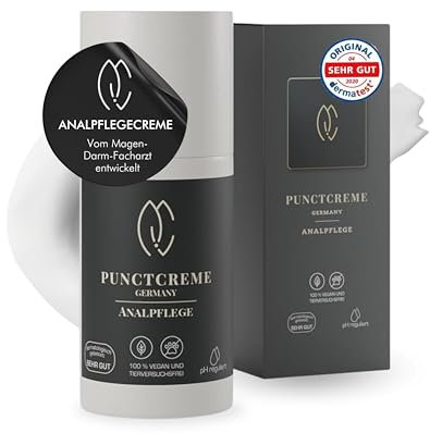 HERRENCREME Punctcreme Analpflege 30 ml I Pflegecreme für empfindlichen Analbereich I Analcreme für Männer & Frauen I Intimpflege vom Facharzt entwickelt I vegan & dermatologisch getestet