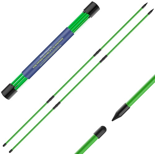 Seticek Golf-Ausrichtungsstäbe, verbessert, 121,9 cm, zusammenklappbarer Ausrichtungsstab, Golf-Trainingshilfe für Zielen, Putten, Vollschwungtrainer, Golf-Trainingsstäbe mit transparenter