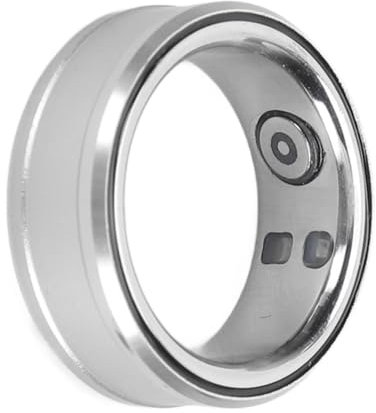Bewinner Smart Ring Health Tracker, Bluetooth 5.1 Schlafkörpertemperaturüberwachung Schrittzähler Smart Health Ring, IP68 Smart Ring mit NFC, Video-Scrolling, Buchseitenumblättern (Silver)