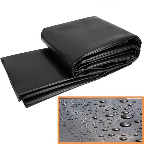 Lona Estanque Revestimiento del Fondo del Estanque Revestimiento De Estanques De Peces Fácil De Instalar Y Doblar Estanque De Jardín Prefabricado para Estanques Koi(4 * 4.0M(0.12mm))