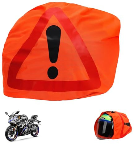 Guanici Motorrad Warndreieck Helmbeutel Erste Hilfe Pannendreieck Motorrad für Markierung von Gefahrenstellen bei Unfällen Unfallstellen Verwendet (46 x 43 cm Orange Farbe)