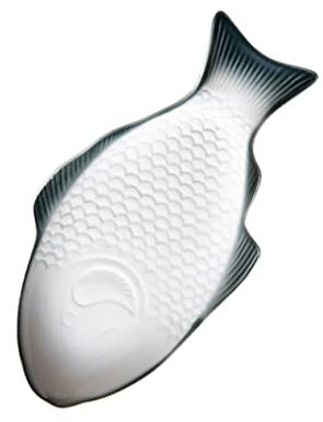 SHOWERORO Fischteller Aus Keramik in Fischform Kleiner Servierteller Für Snacks Und Vorspeisen Optisch Ansprechendes Design Für Partys Und Besondere Anlässe