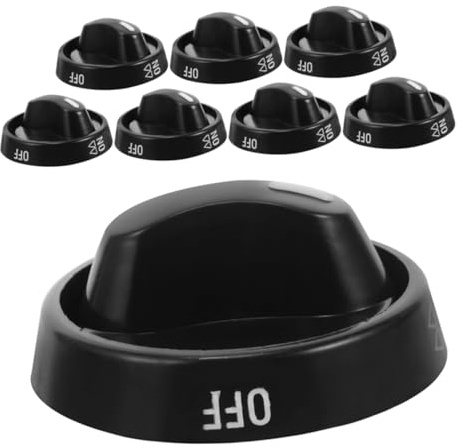 HOMSFOU Kit De 8 Boutons De Rechange Universels Pour Cuisinière Électrique Plaque De Cuisson À Gaz Bouton De Cuisine Ergonomique Et Facile À Utiliser