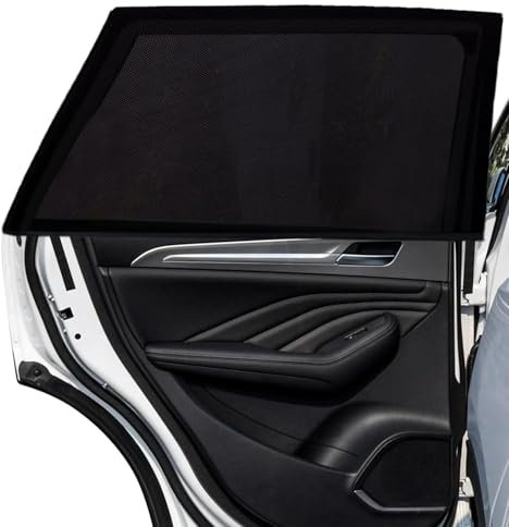 OUQIWEN Auto Sonnenschutz Baby 2er Set, UV-Schutz für Sonnenschutz Auto Kinder Heckfenster, Hochelastisches Atmungsaktive-Material, Universal Fit SUV/Sedan/Minivan