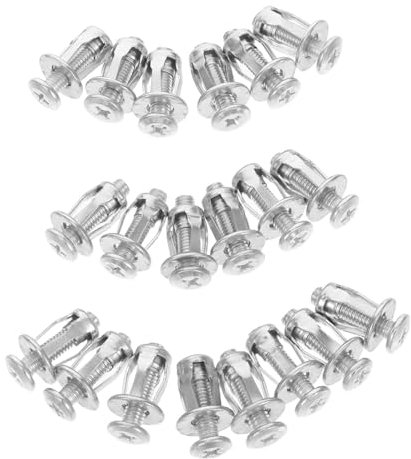 ERINGOGO 20pezzi Ancoraggi Per Porte Cave e Fissaggi Corti Per Pareti Cave Inserti Filettati Per Fissaggio in Cavità Adatti Per Cartongesso