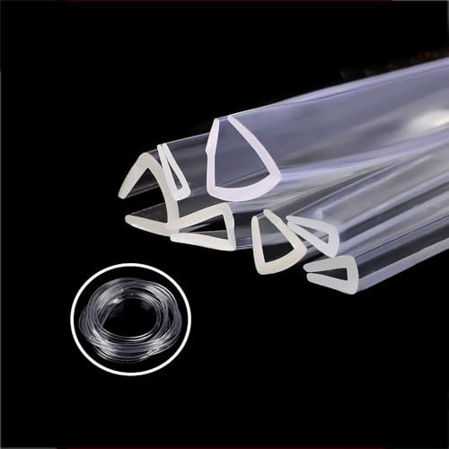 Generisch 5 Meter Duschdichtung mit Perfekter Passform für 3mm-4mm Glastüren, Duschtürdichtung