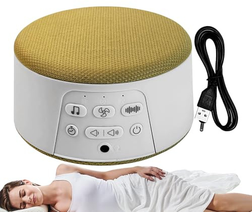 Sound Machine for Sleep - Sleep Noise Machine for Adults - Rechargeable Soother Auto-Off Timer Electronic Gadgets for Adults Kids Baby Meditation Travel Hotel Apartment